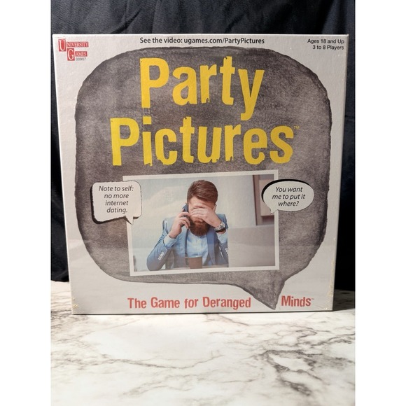 University Games Other - New ~ Party Pictures Game Ages 18+ 3-8 Players Game Night Fun (2876)